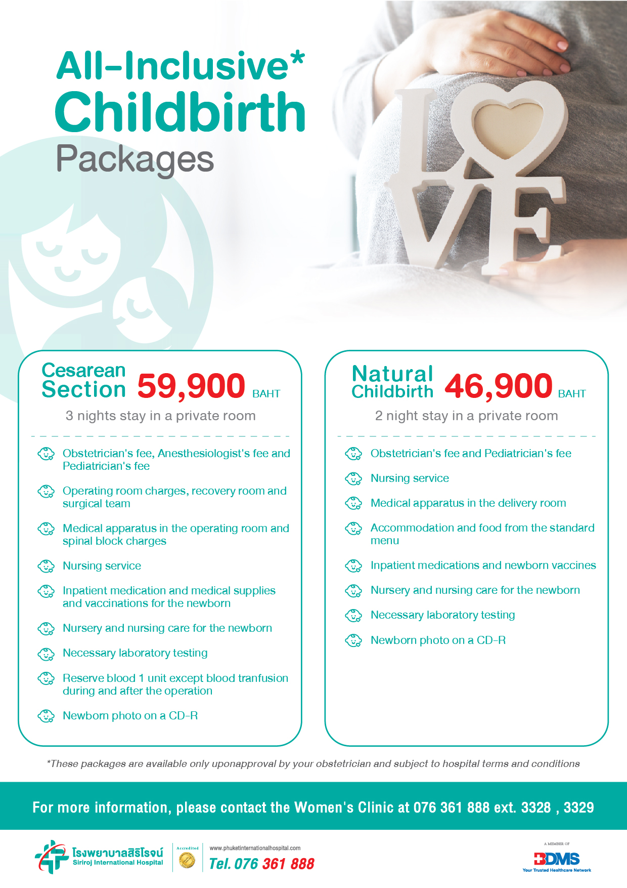 childbirth Bangkok Hospital Siriroj